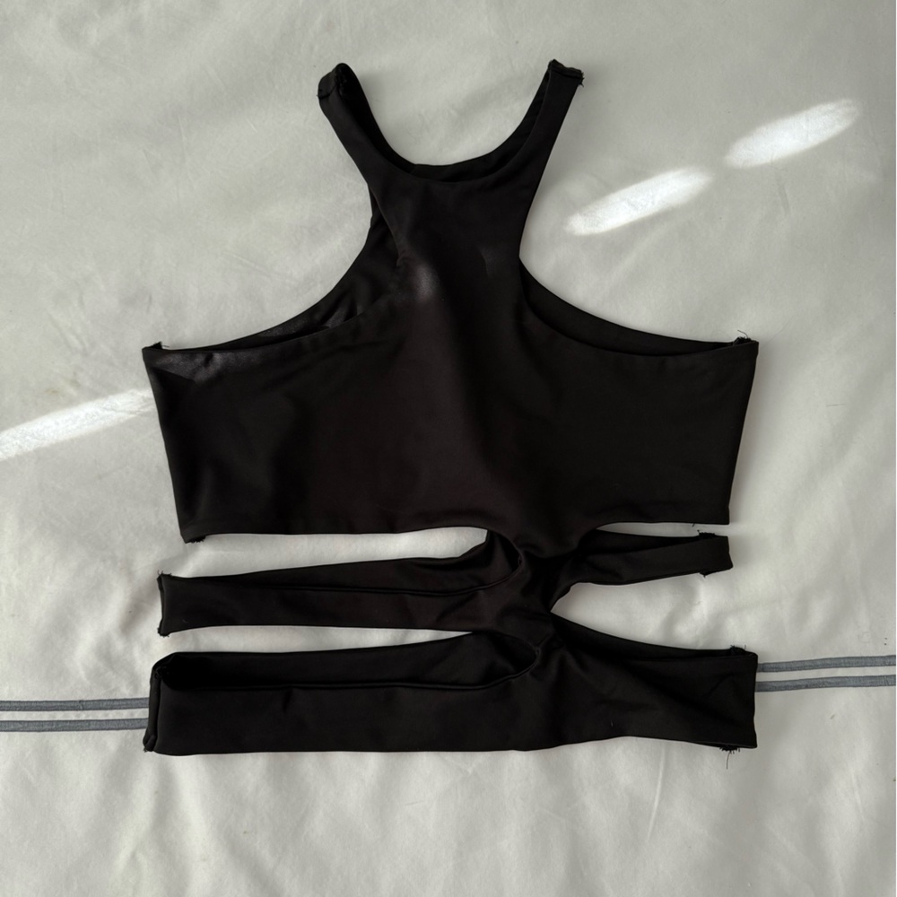 Black Cut-Out Top